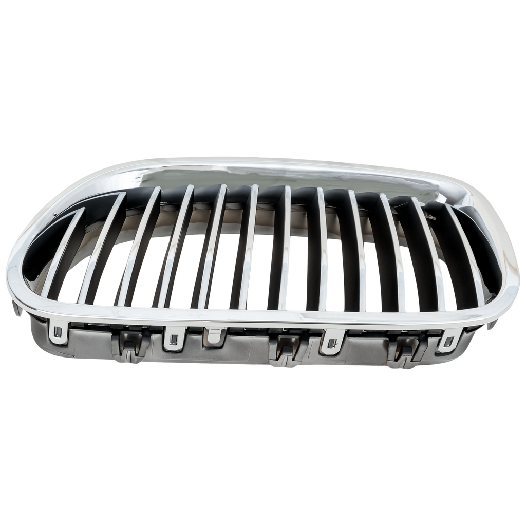 5-SERIES 11-13 GRILLE LH, Chrome Shell with Black Insert, w/o Night Vision, Sedan