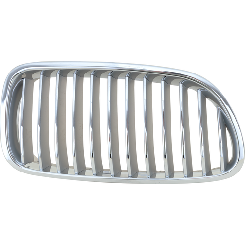 550I 11-16 GRILLE RH, Chrome Shell and Insert, w/o Night Vision, Sedan
