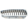 Grille Right Passenger Side Chrome Shell and Insert For 2011-2016 BMW 550I Sedan Without Night Vision Replacement RB07010031