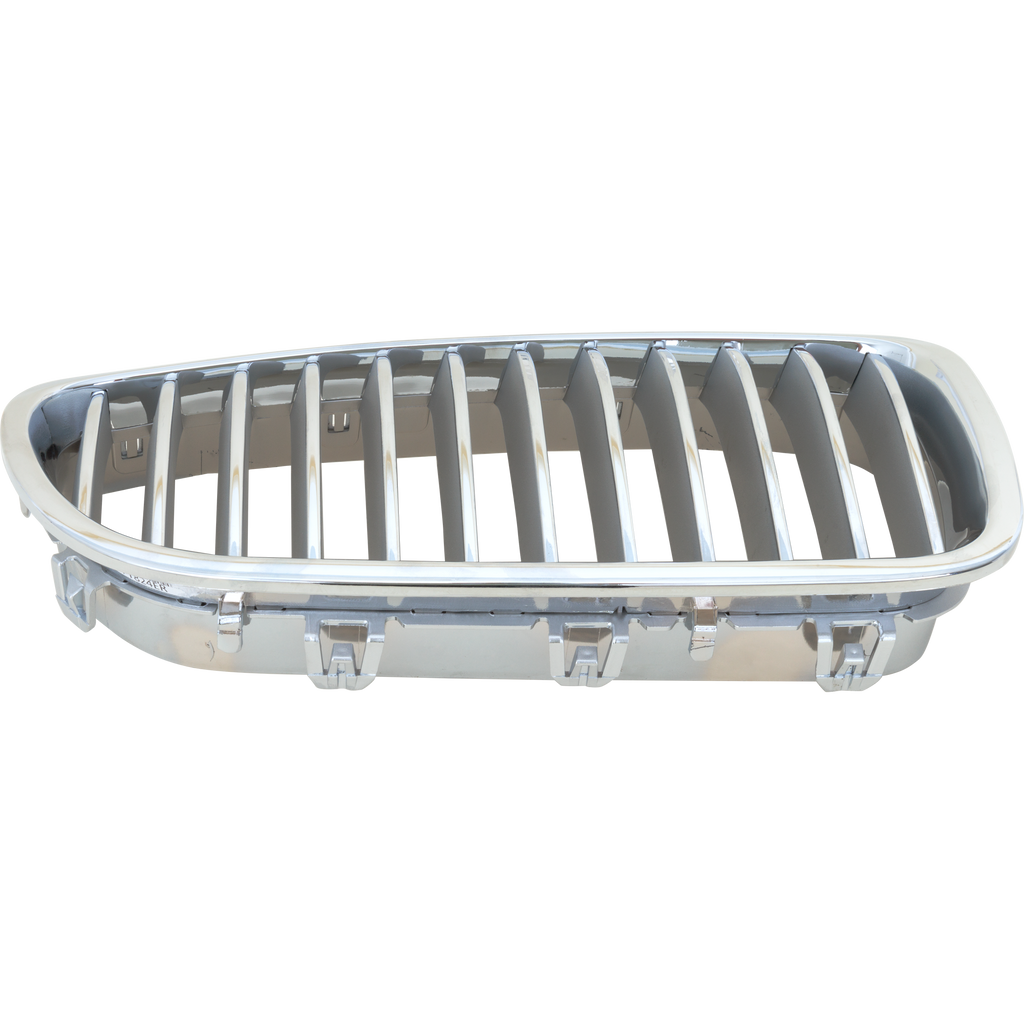 Grille Right Passenger Side Chrome Shell and Insert For 2011-2016 BMW 550I Sedan Without Night Vision Replacement RB07010031