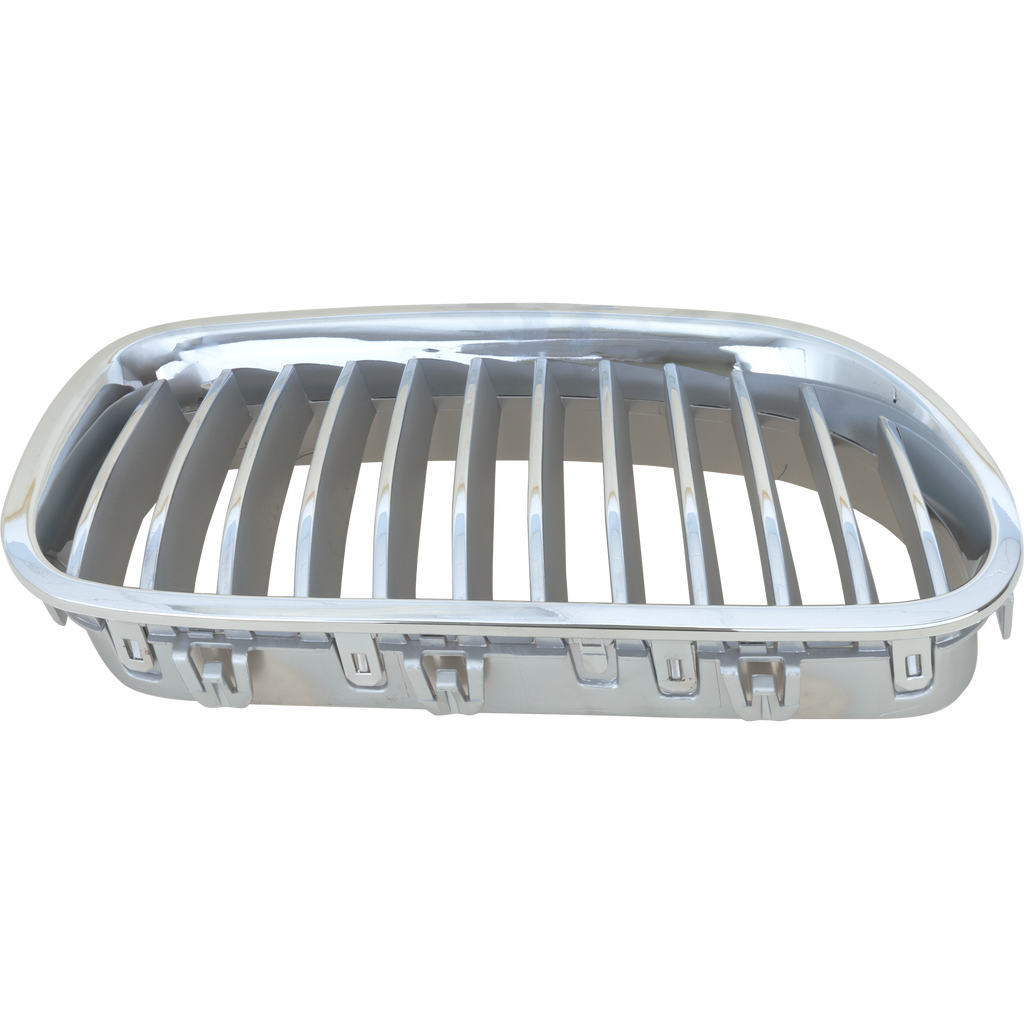 Grille Right Passenger Side Chrome Shell and Insert For 2011-2016 BMW 550I Sedan Without Night Vision Replacement RB07010031