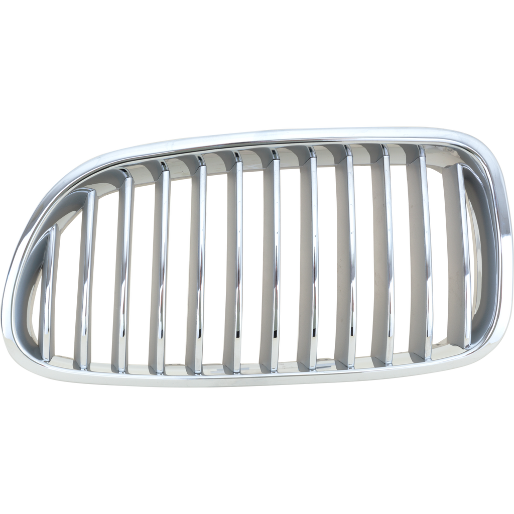 Grille Left Driver Side Chrome Shell and Insert For 2011-2016 BMW 550I Sedan Without Night Vision Replacement RB07010032