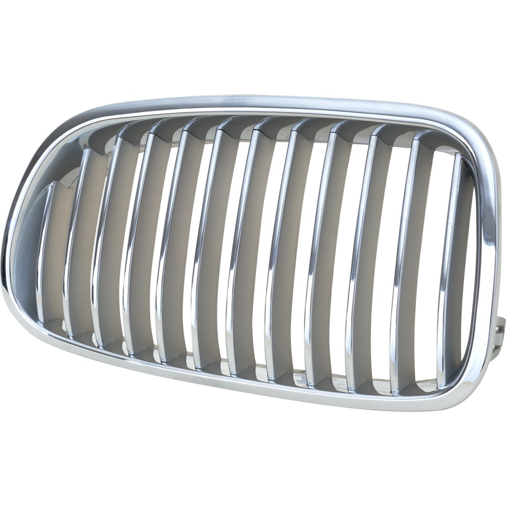 Grille Left Driver Side Chrome Shell and Insert For 2011-2016 BMW 550I Sedan Without Night Vision Replacement RB07010032