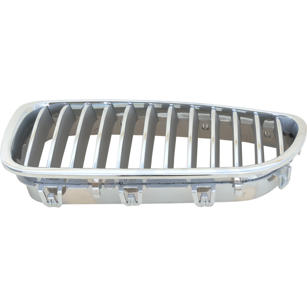 Grille Left Driver Side Chrome Shell and Insert For 2011-2016 BMW 550I Sedan Without Night Vision Replacement RB07010032