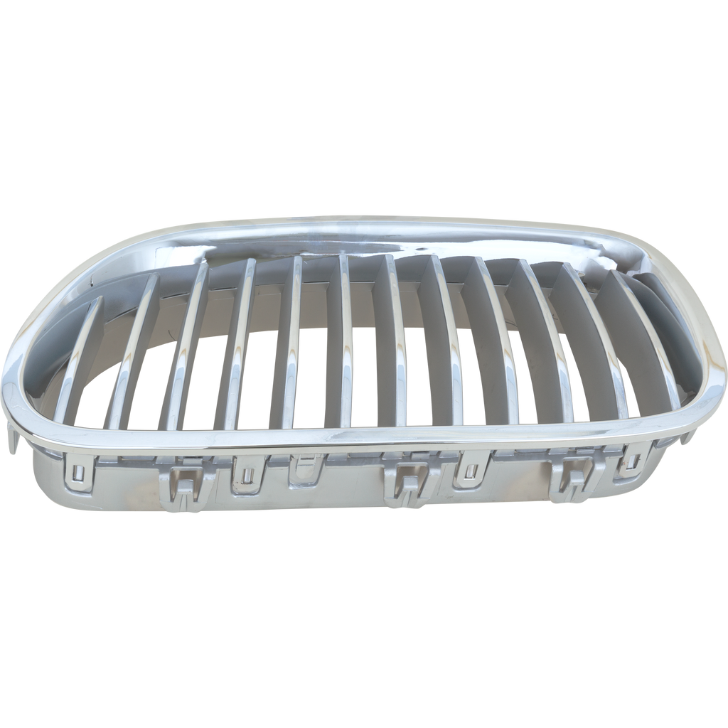 Grille Left Driver Side Chrome Shell and Insert For 2011-2016 BMW 550I Sedan Without Night Vision Replacement RB07010032