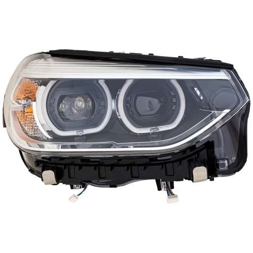 X3 18-21/X4 19-21 HEAD LAMP RH, Assembly, LED, w/o Adaptive Headlights, w/ Cornering Lamps