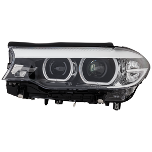 5-SERIES 17-20 HEAD LAMP LH, Assembly, LED, Projector Type, w/o Adaptive Headlamps, w/o Logo, (18-20 Hybrid)