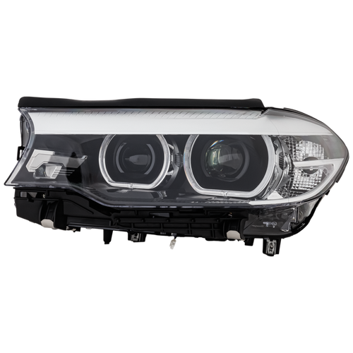 5-SERIES 17-20 HEAD LAMP LH, Assembly, LED, Projector Type, w/o Adaptive Headlamps, w/o Logo, (18-20 Hybrid)