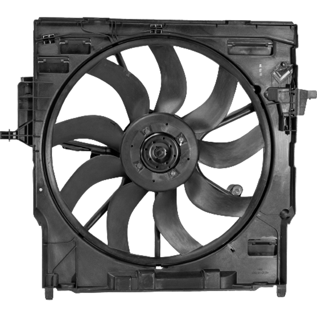 X5 14-19/X6 15-19 RADIATOR FAN ASSEMBLY, Single Fan, X5-Gas/Diesel, 3.0L Turbo Eng.