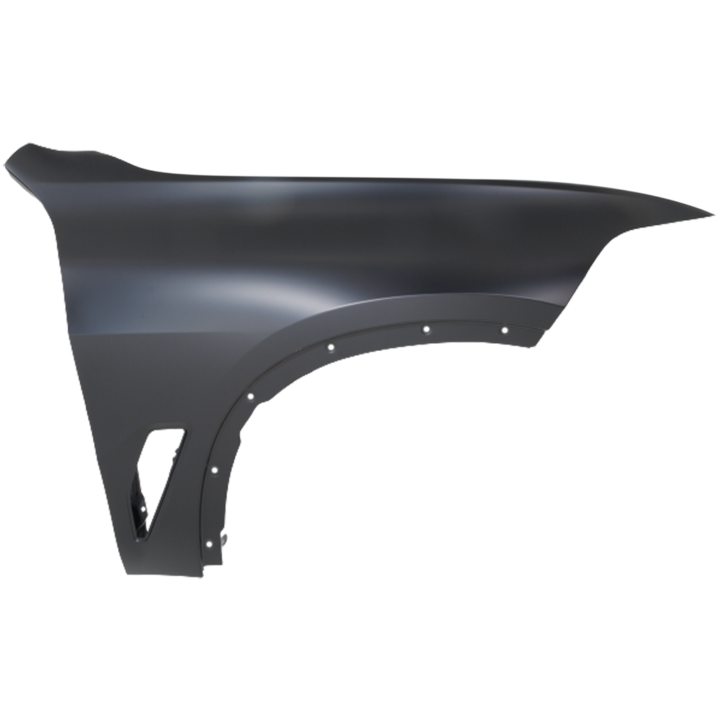 X5 19-23 FRONT FENDER LH, Black, Steel