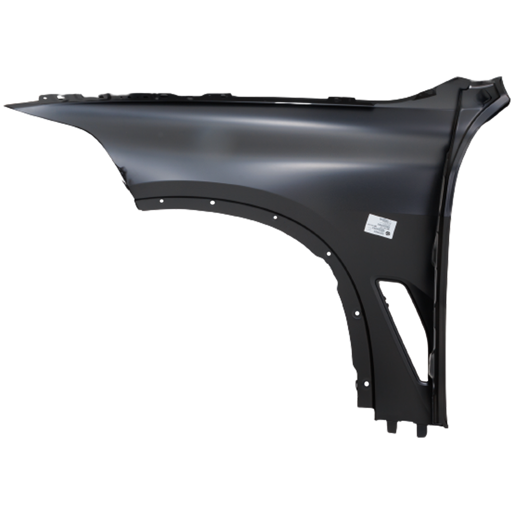 X5 19-23 FRONT FENDER LH, Black, Steel