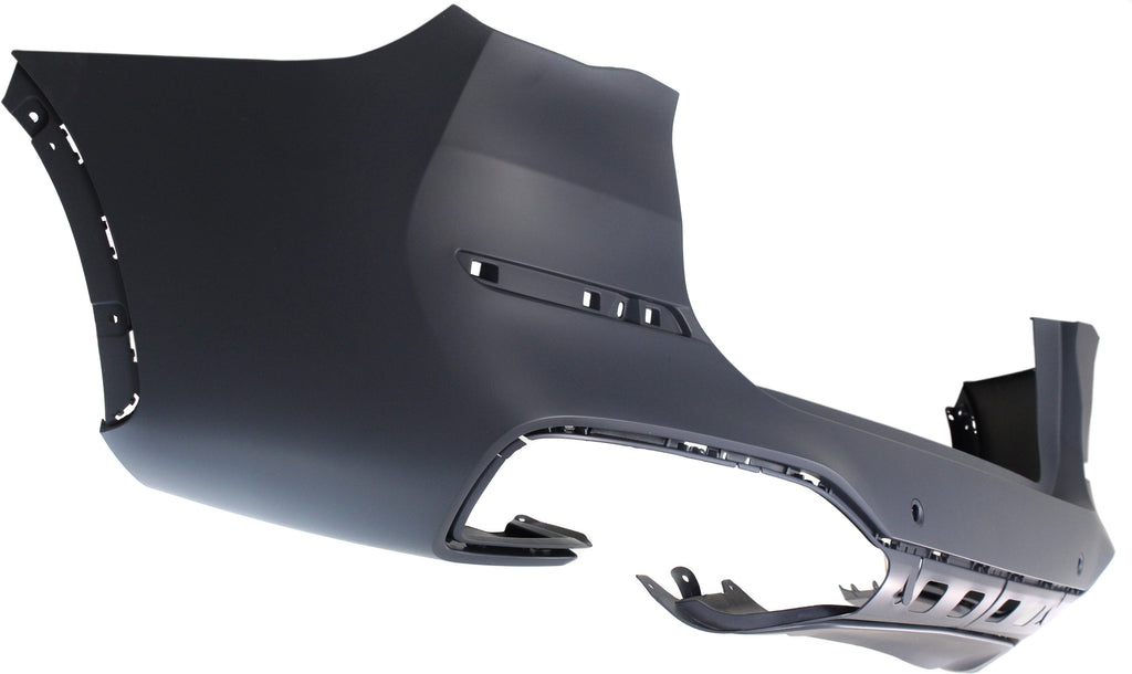 X1 17-22 REAR BUMPER COVER, Primed, w/ M Package, (17-19, w/ Park Distance Control Sensor Holes)