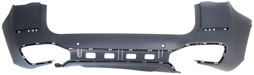 X1 17-22 REAR BUMPER COVER, Primed, w/ M Package, (17-19, w/ Park Distance Control Sensor Holes)