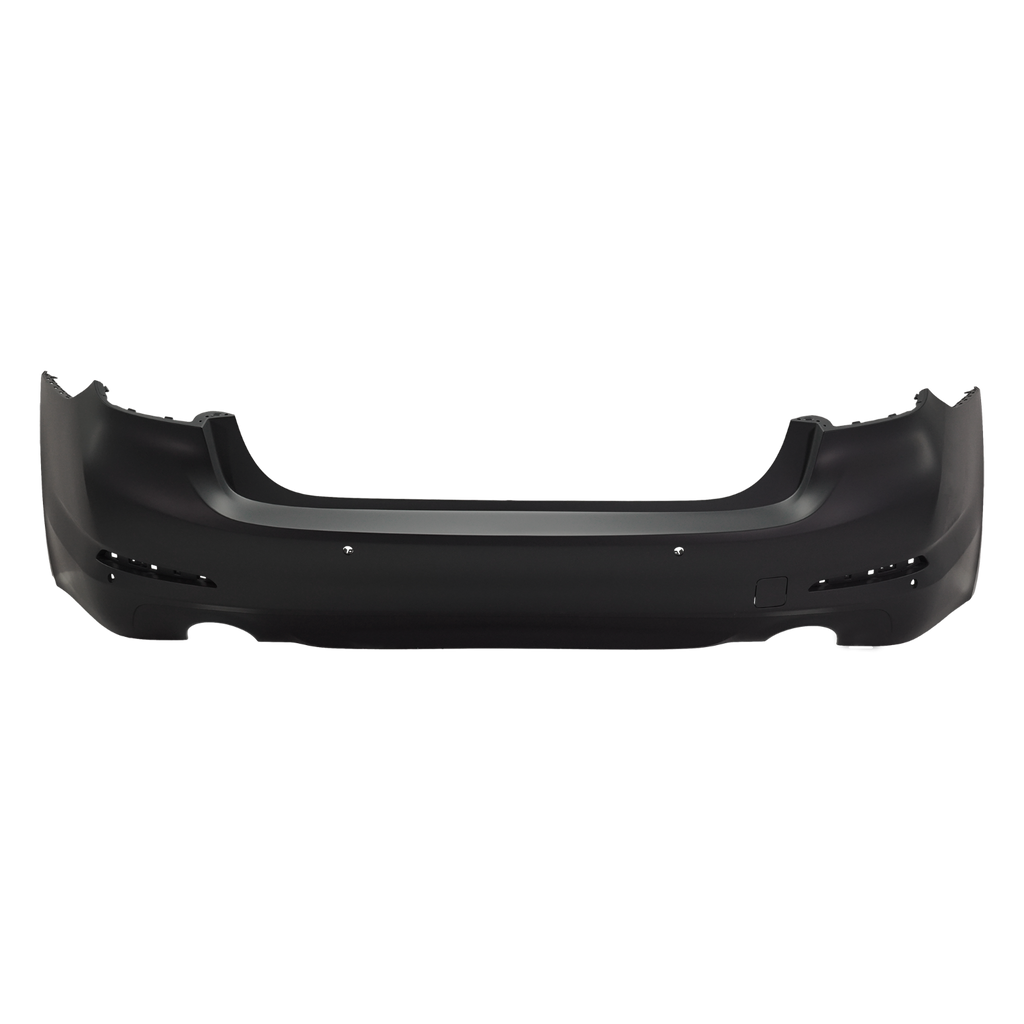 5-SERIES 17-20 REAR BUMPER COVER, Primed, (Exc. 540i Model), Sedan, w/o M Pkg., w/o Luxury Pkg., w/ Park Distance Control Sensor Holes, w/o Park Assist Sensor Holes