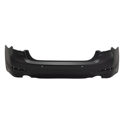 5-SERIES 17-20 REAR BUMPER COVER, Primed, (Exc. 540i Model), Sedan, w/o M Pkg., w/o Luxury Pkg., w/ Park Distance Control Sensor Holes, w/o Park Assist Sensor Holes