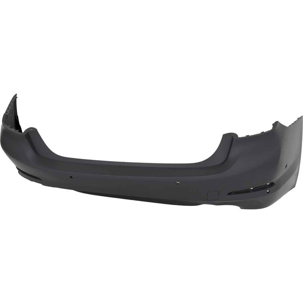 5-SERIES 17-20 REAR BUMPER COVER, Primed, (Exc. 540i Model), Sedan, w/o M Pkg., w/ Luxury Pkg., w/ Park Distance Control Sensor Holes and Park Assist Sensor Holes