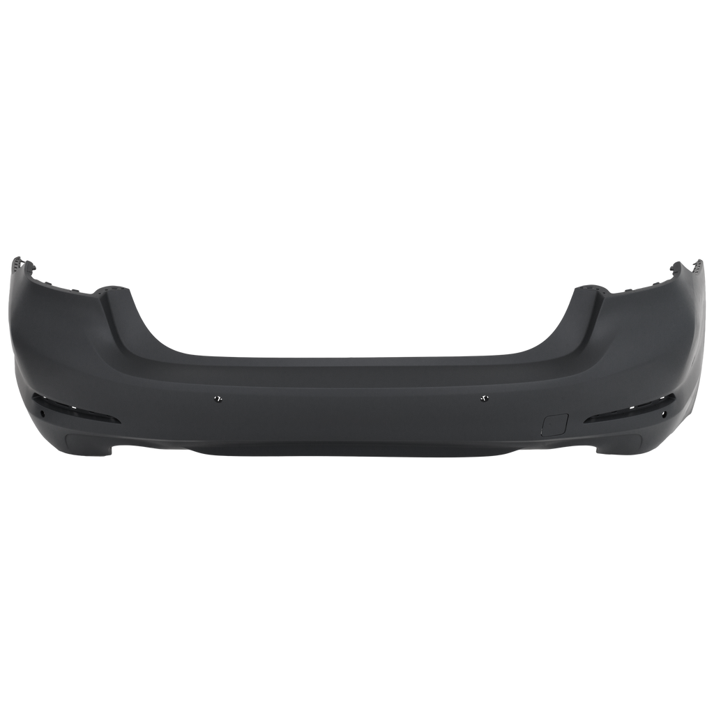 Rear Bumper Cover Primed For BMW 5-Series 2017-2020 (Exc. 540i Model) Sedan Without M Pkg Without Luxury Pkg Replacement RB76010079P