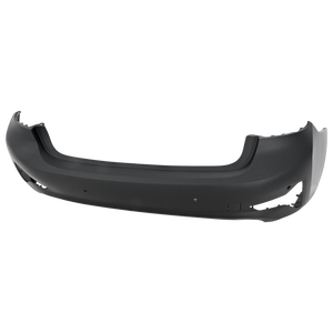 330I 19-22 REAR BUMPER COVER, Primed, w/Luxury Lines, w/ Park Distance Control, w/ Tow Hook Hole Cover, w/o Parking Assist and M Sport Package - CAPA