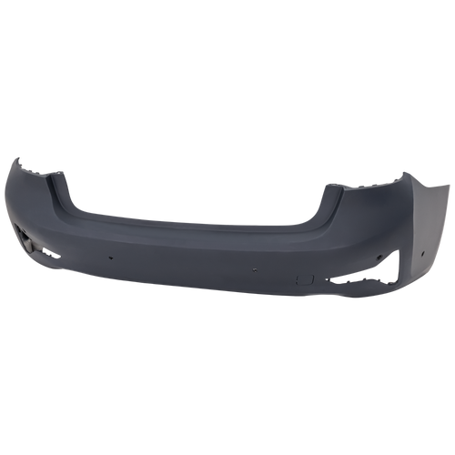 3-SERIES 19-22 REAR BUMPER COVER, Primed, Luxury Line, w/ Park Distance Censor Holes and Park Assist Sensor Holes, Sedan