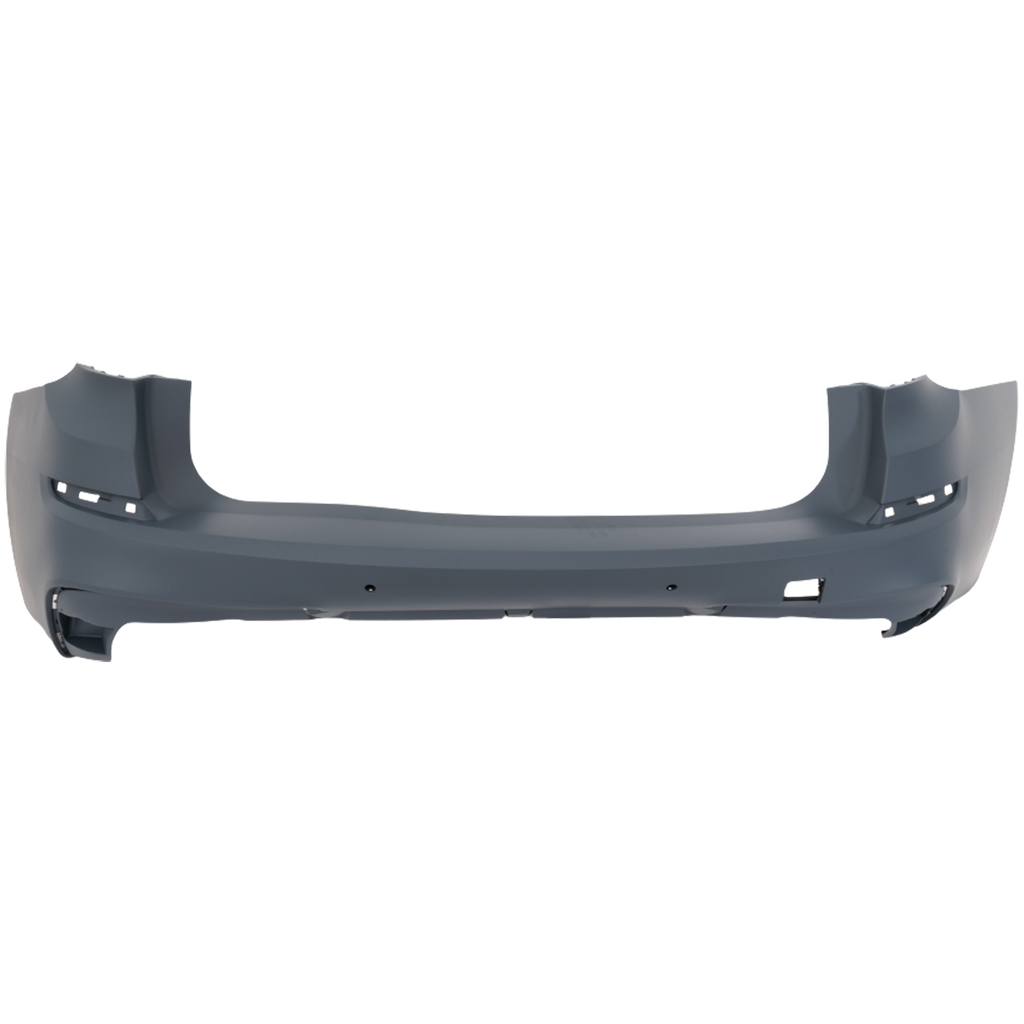 5 SERIES GT 10-13 REAR BUMPER COVER, Primed, w/ M Package, w/ Park Assist Sensor Holes