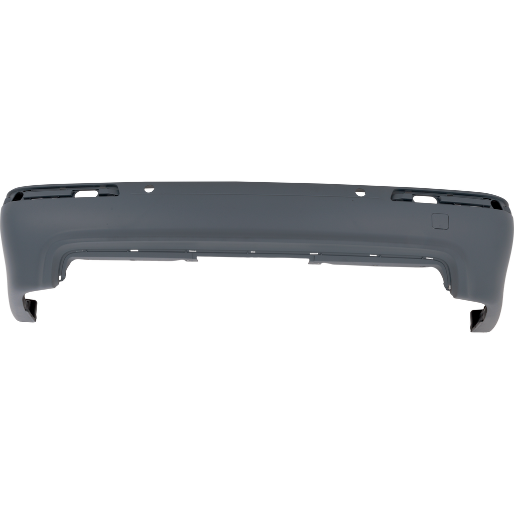 M5 00-03 REAR BUMPER COVER, Primed, w/o Center Bracket, w/ Molding Holes and Park Distance Control Sensor Holes