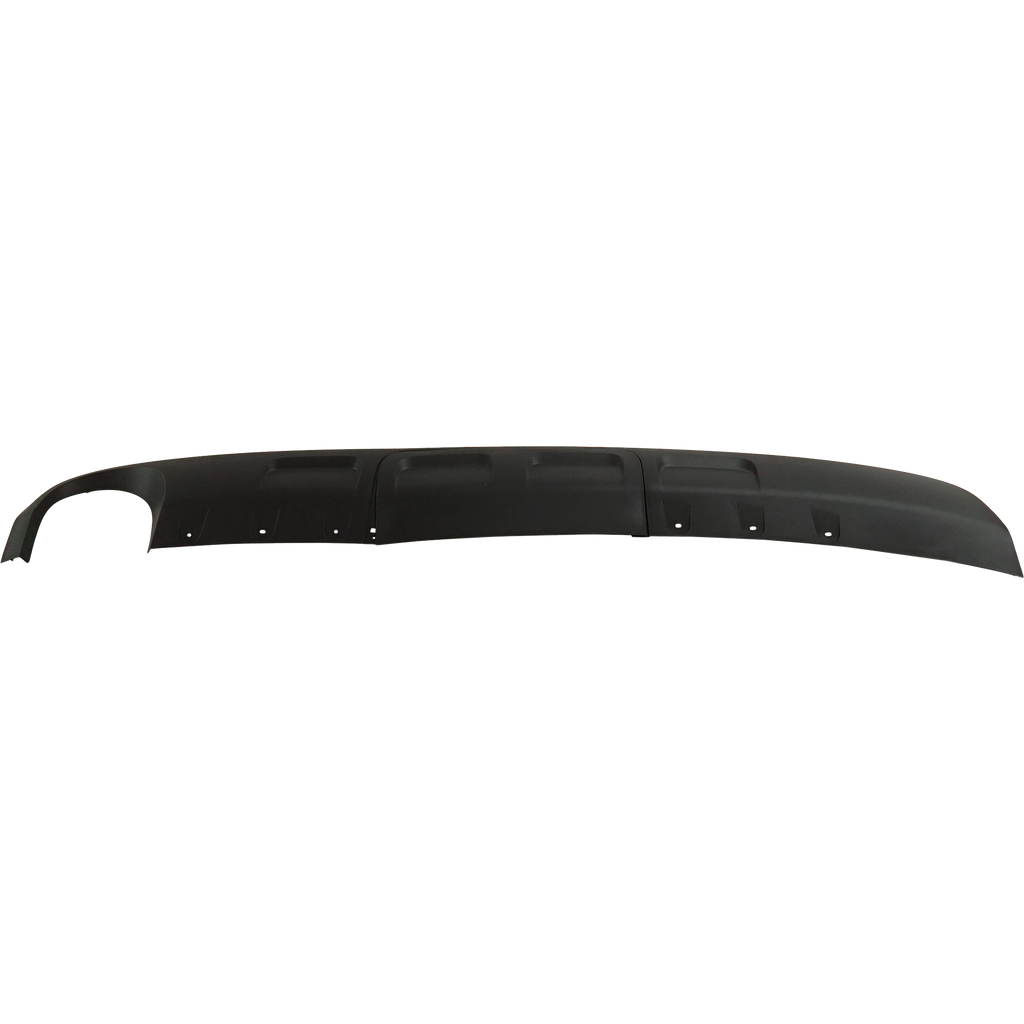 ENVISION 16-18 REAR LOWER VALANCE, Textured Black, w/ Single Exhaust Holes