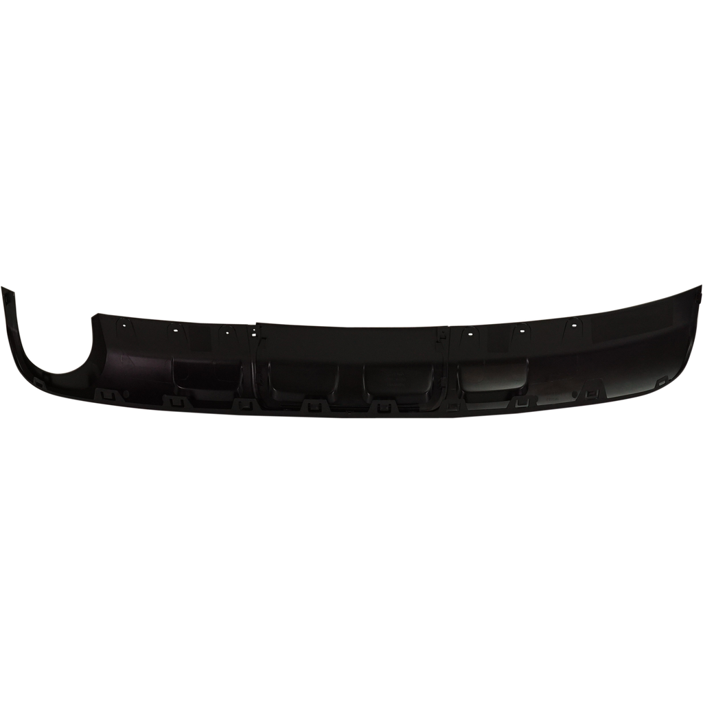 ENVISION 16-18 REAR LOWER VALANCE, Textured Black, w/ Single Exhaust Holes