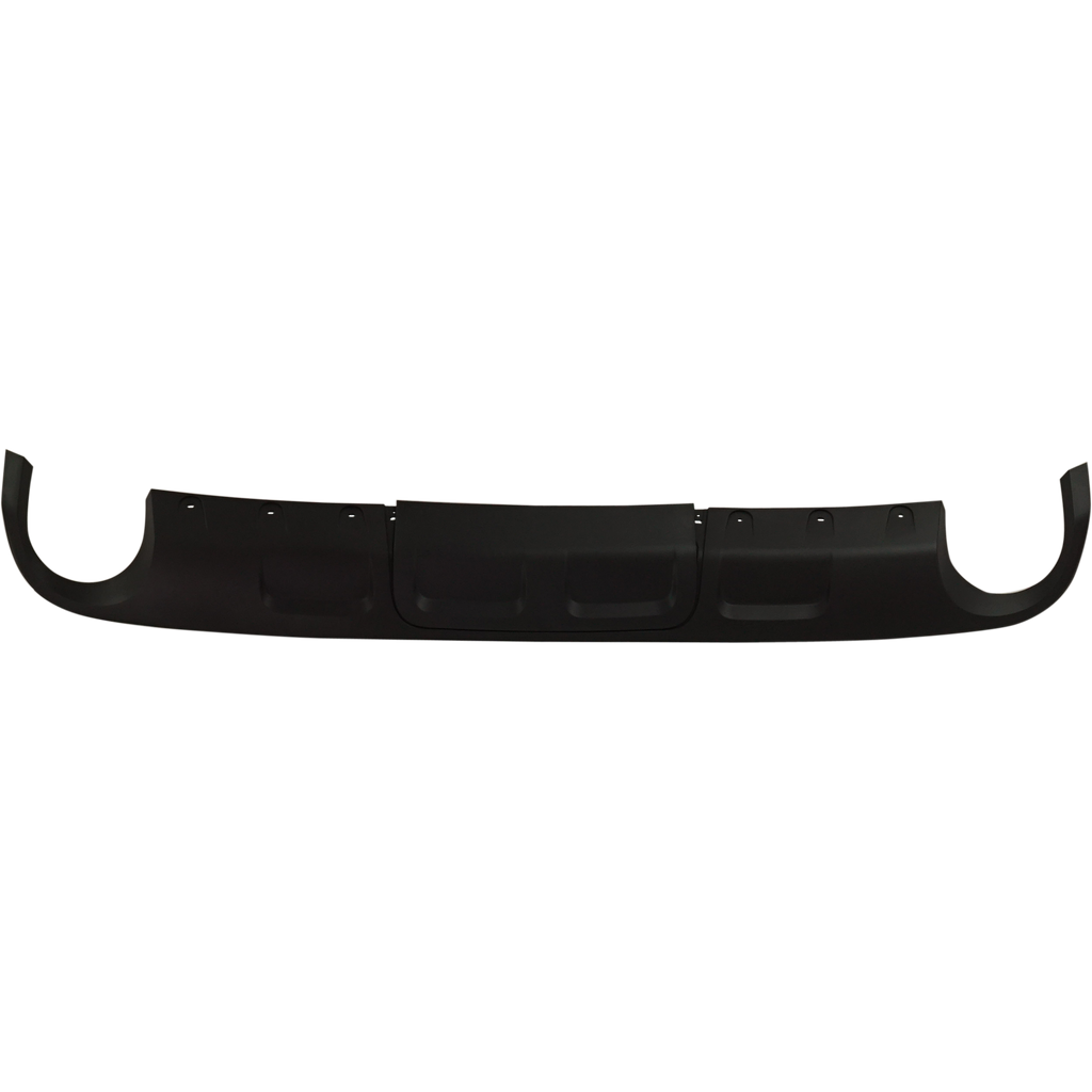 ENVISION 16-18 REAR LOWER VALANCE, Textured Black, w/ Dual Exhaust Holes