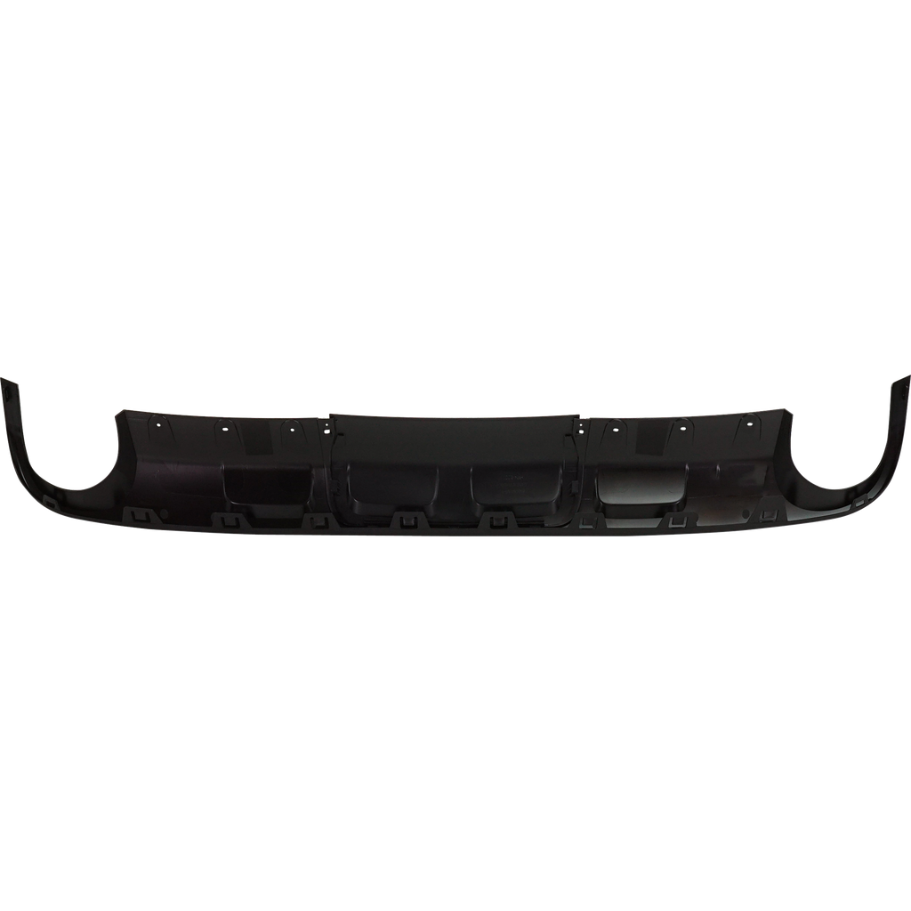 ENVISION 16-18 REAR LOWER VALANCE, Textured Black, w/ Dual Exhaust Holes