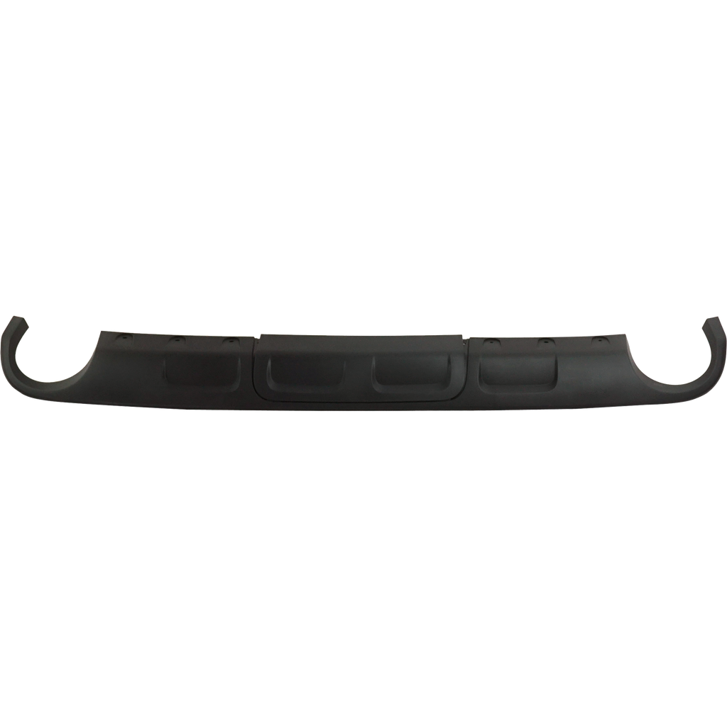 ENVISION 16-18 REAR LOWER VALANCE, Textured Black, w/ Dual Exhaust Holes