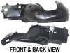 3-SERIES 00-06 FRONT FENDER LINER RH, Rear Section, Convertible/Coupe