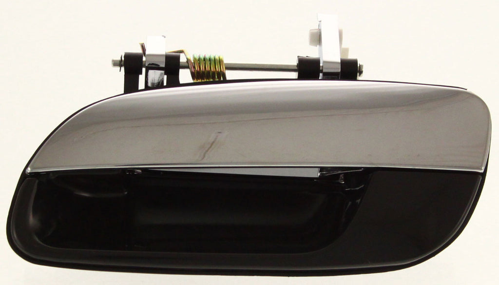 ELANTRA 01-06 REAR EXTERIOR DOOR HANDLE LH, Chrome Lever+Black Housing, Plastic