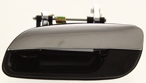 ELANTRA 01-06 REAR EXTERIOR DOOR HANDLE LH, Chrome Lever+Black Housing, Plastic