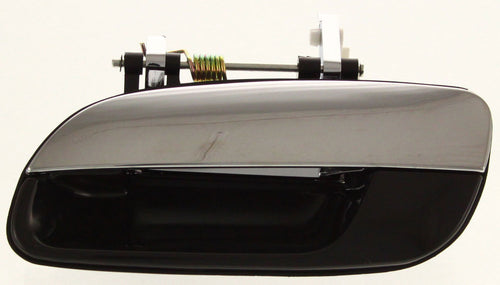 ELANTRA 01-06 REAR EXTERIOR DOOR HANDLE LH, Chrome Lever+Black Housing, Plastic