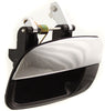 ELANTRA 01-06 REAR EXTERIOR DOOR HANDLE LH, Chrome Lever+Black Housing, Plastic