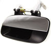 ELANTRA 01-06 REAR EXTERIOR DOOR HANDLE LH, Chrome Lever+Black Housing, Plastic