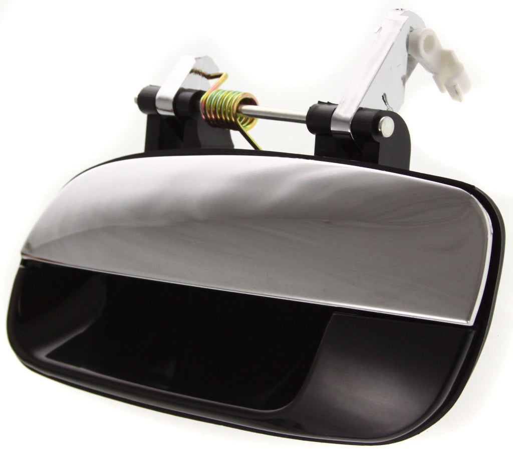 ELANTRA 01-06 REAR EXTERIOR DOOR HANDLE LH, Chrome Lever+Black Housing, Plastic