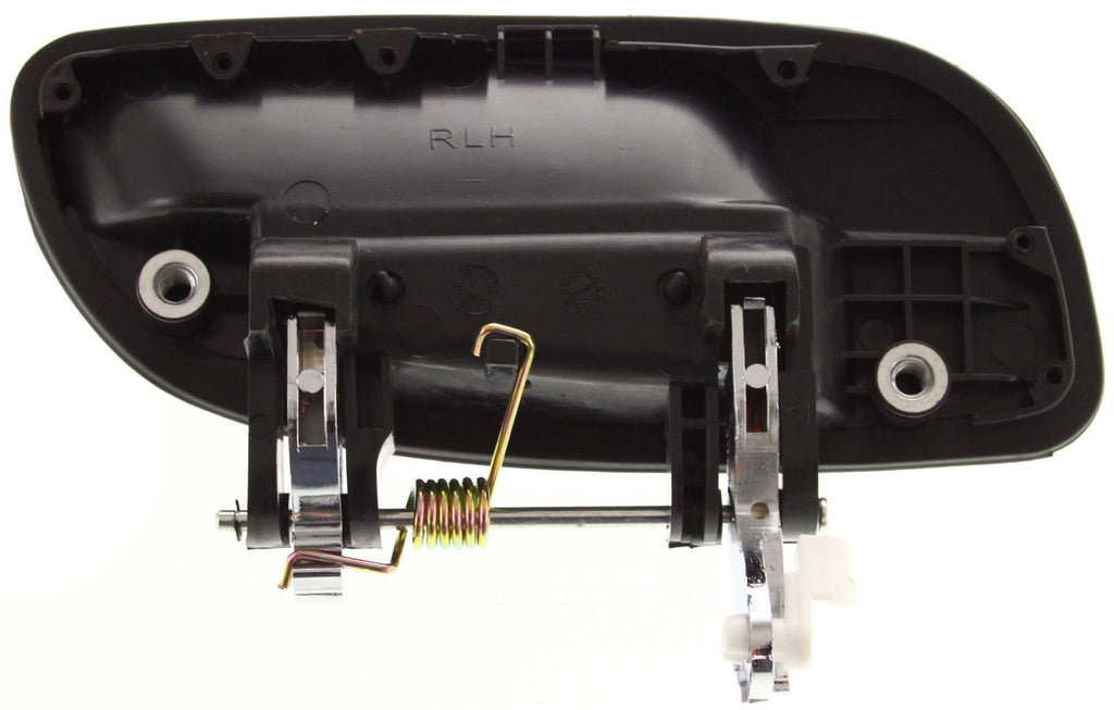 ELANTRA 01-06 REAR EXTERIOR DOOR HANDLE LH, Chrome Lever+Black Housing, Plastic