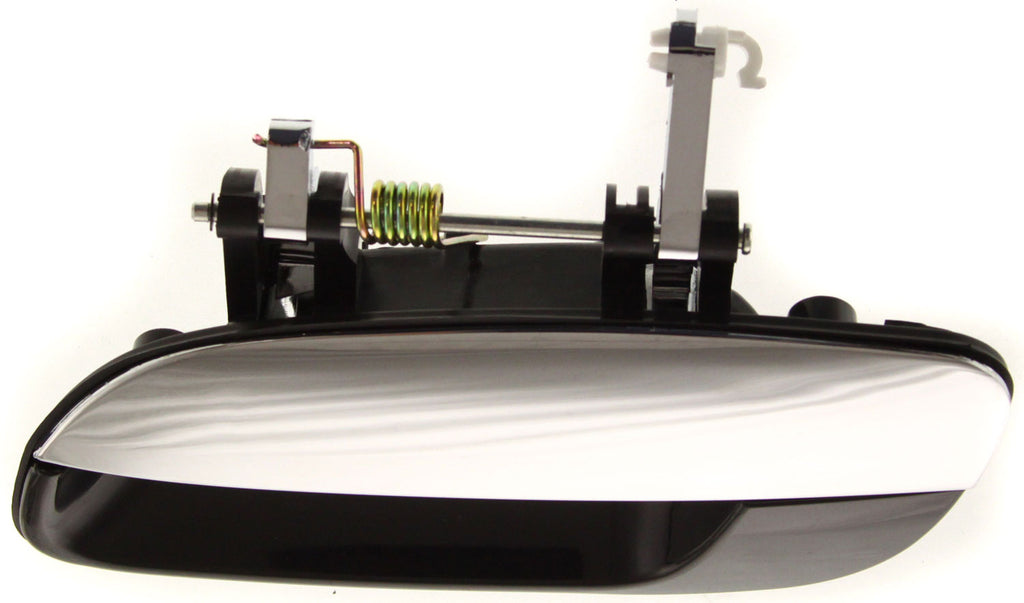 ELANTRA 01-06 REAR EXTERIOR DOOR HANDLE LH, Chrome Lever+Black Housing, Plastic