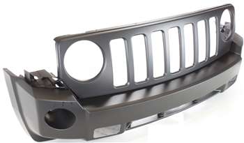 PATRIOT 07-10 FRONT BUMPER COVER, Primed, w/ Fog Light and Tow Hook Holes