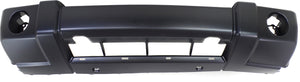 COMMANDER 06-10 FRONT BUMPER COVER, Primed, w/ Chrome Trim, w/ Fog Light Holes - CAPA