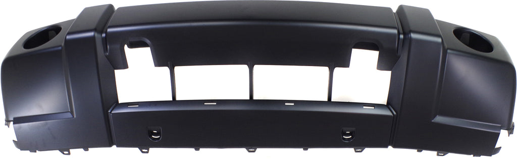 COMMANDER 06-10 FRONT BUMPER COVER, Primed, w/ Chrome Trim, w/ Fog Light Holes - CAPA