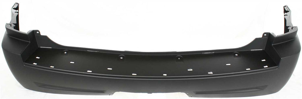 GRAND CHEROKEE 05-10 REAR BUMPER COVER, Primed, w/o Chrome Insert, w/ Tow Hook Holes, Exc. SRT-8 Model - CAPA