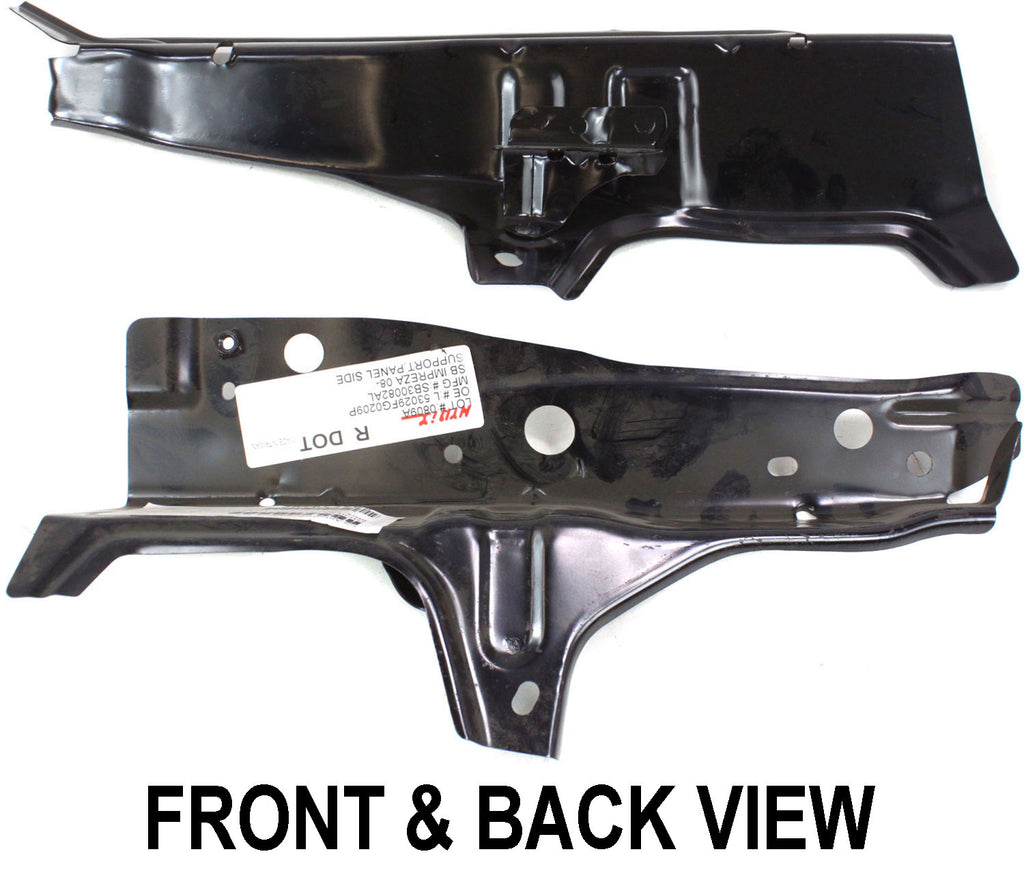 IMPREZA 08-14 RADIATOR SUPPORT LH, Side Panel, Steel, Sedan/Wagon