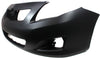 COROLLA 09-09 FRONT BUMPER COVER, Primed, Sedan, w/o Spoiler Holes