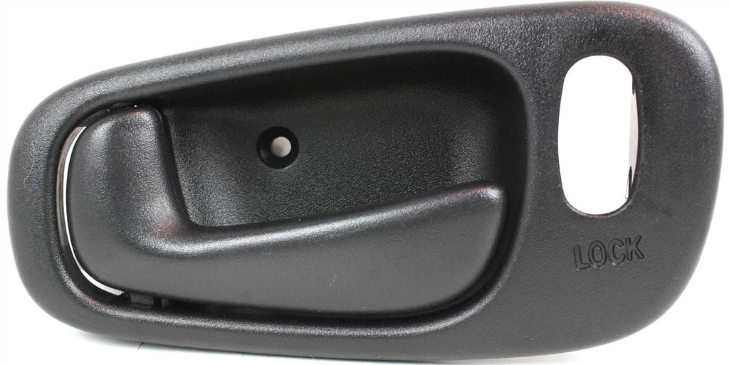 COROLLA/PRIZM 98-02 FRONT INTERIOR DOOR HANDLE LH, Black, Power Lock, w/ Lock Hole (=REAR)