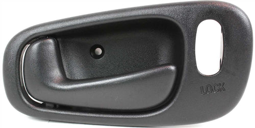 COROLLA/PRIZM 98-02 FRONT INTERIOR DOOR HANDLE LH, Black, Power Lock, w/ Lock Hole (=REAR)