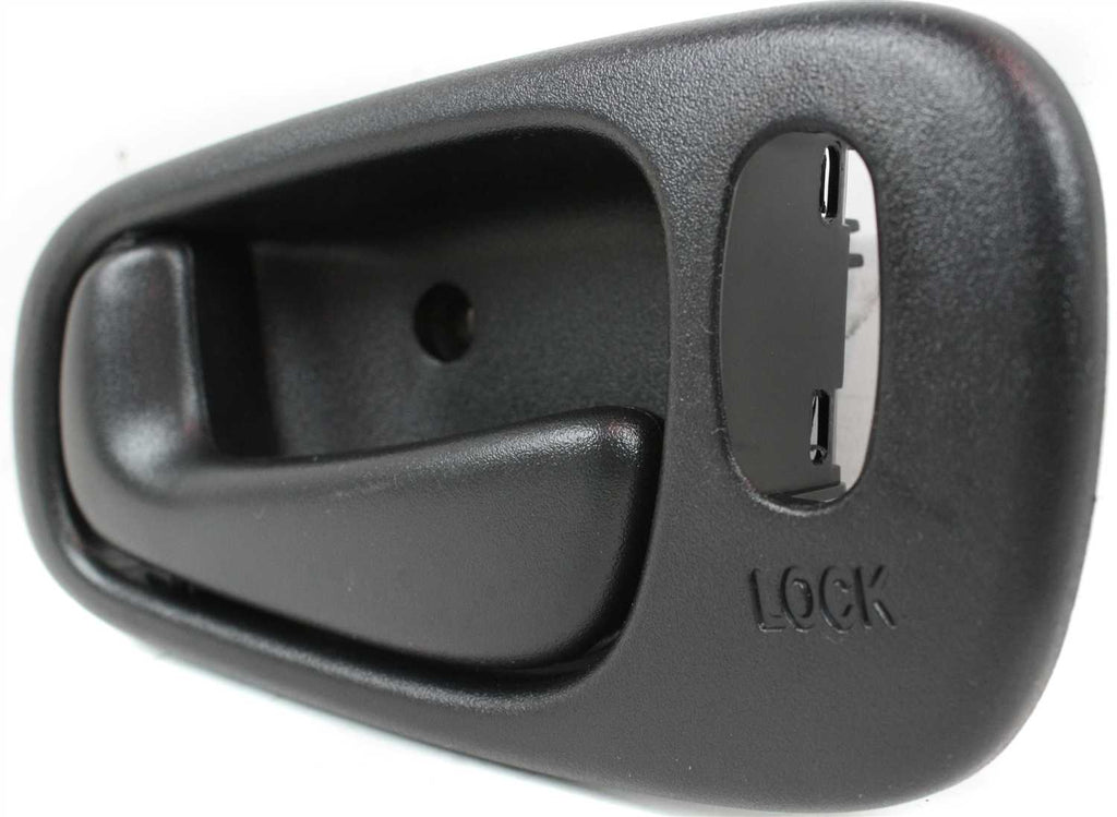 COROLLA/PRIZM 98-02 FRONT INTERIOR DOOR HANDLE LH, Black, Power Lock, w/ Lock Hole (=REAR)