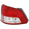 YARIS 07-12 TAIL LAMP RH, Lens and Housing, Base Model, w/o Sport Package, Sedan - CAPA