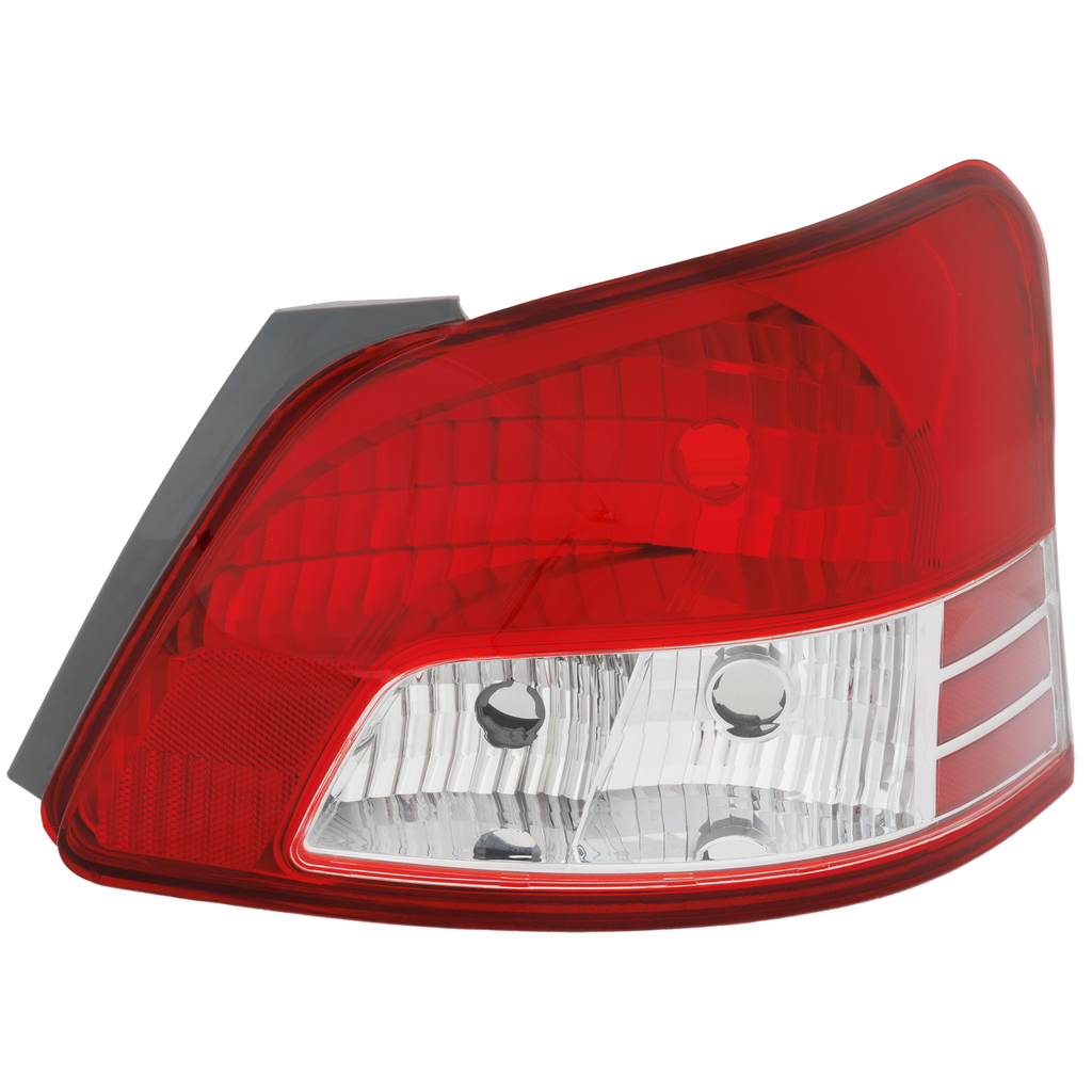 YARIS 07-12 TAIL LAMP LH, Lens and Housing, Base Model, w/o Sport Package, Sedan - CAPA